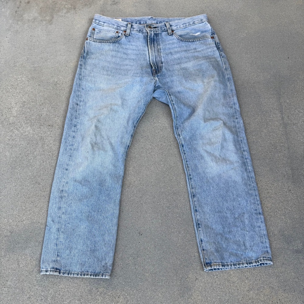 Levi's Premium 551Z Fit Light Wash‎ Blue Cotton Hemp Jeans Mens W34
